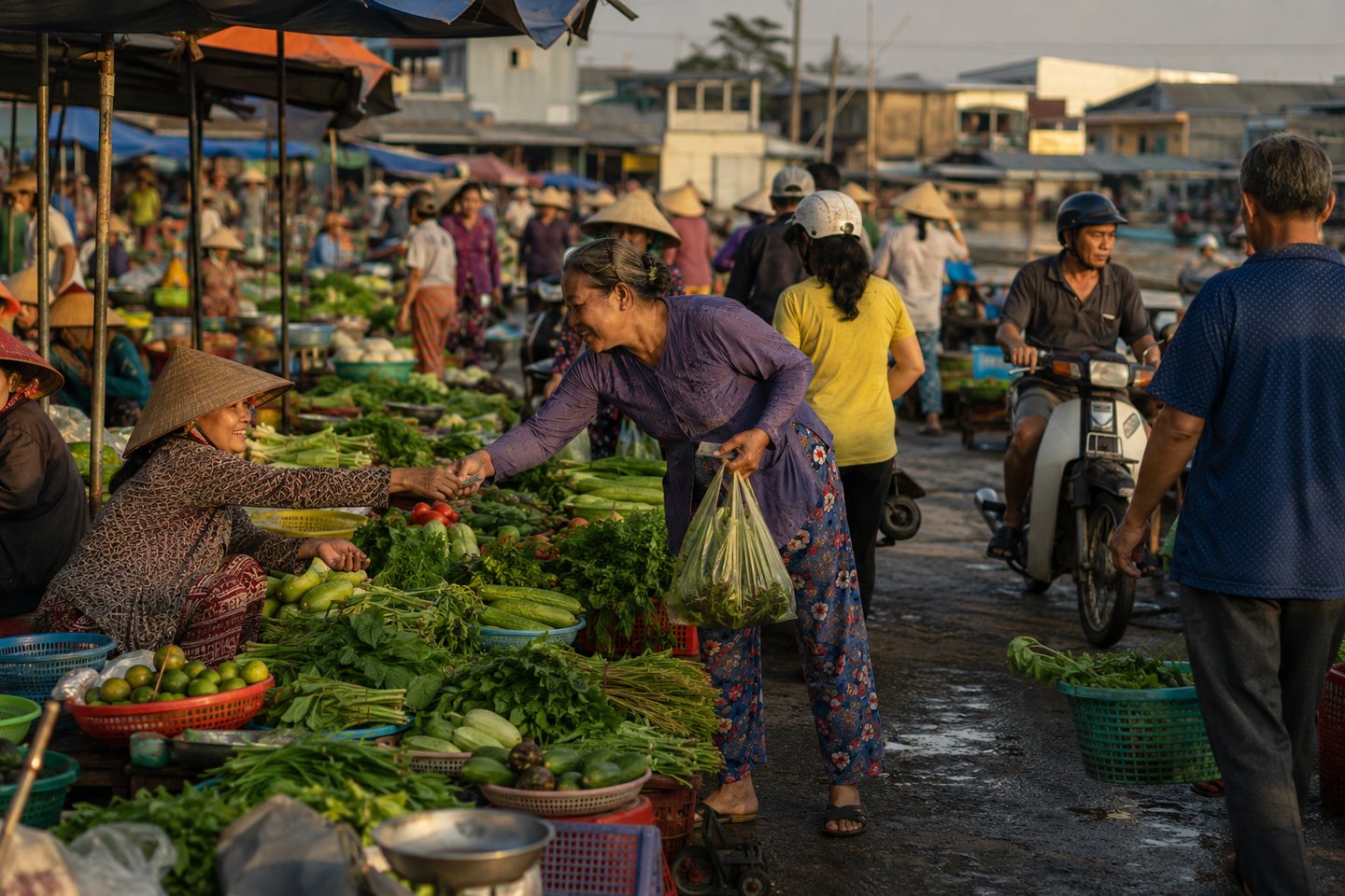 Mekong Delta local market