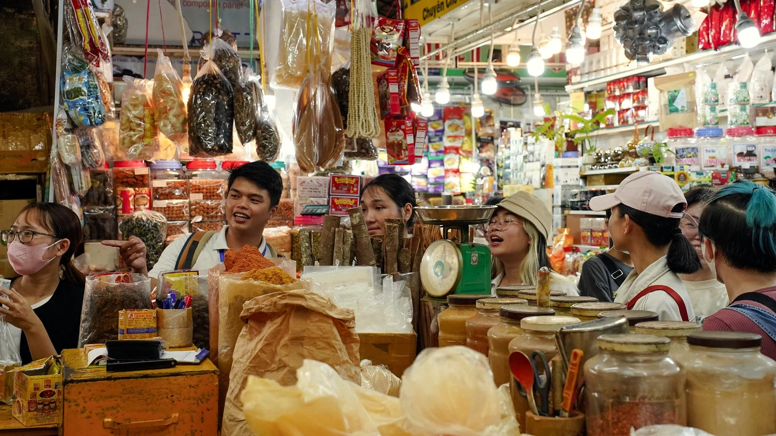 Morning market detail in central Saigon