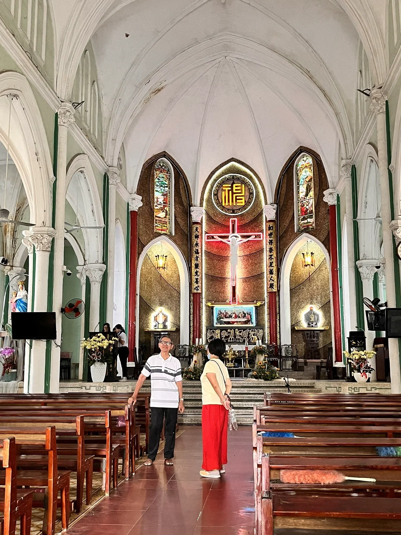 Interior of Cha Tam Church